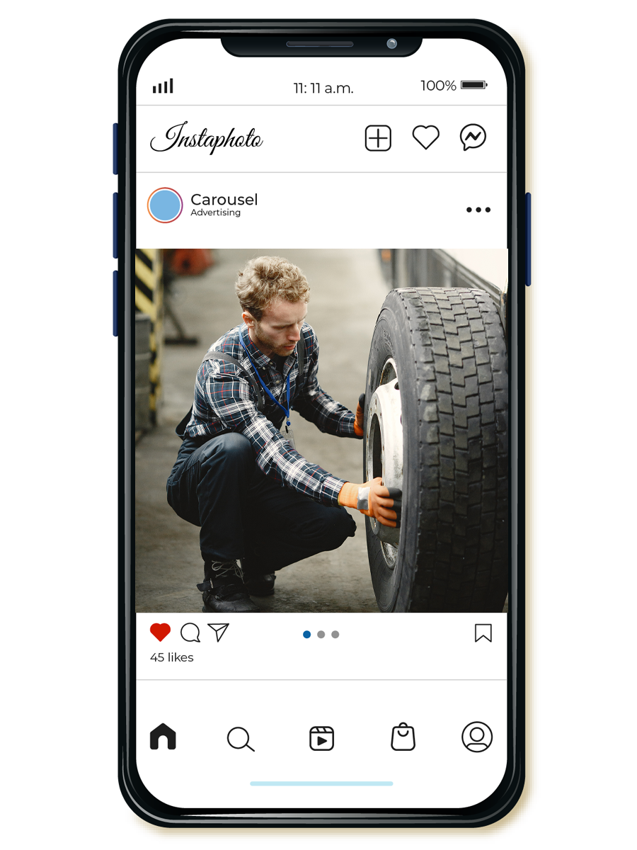 Aktiv auf Instagram 
